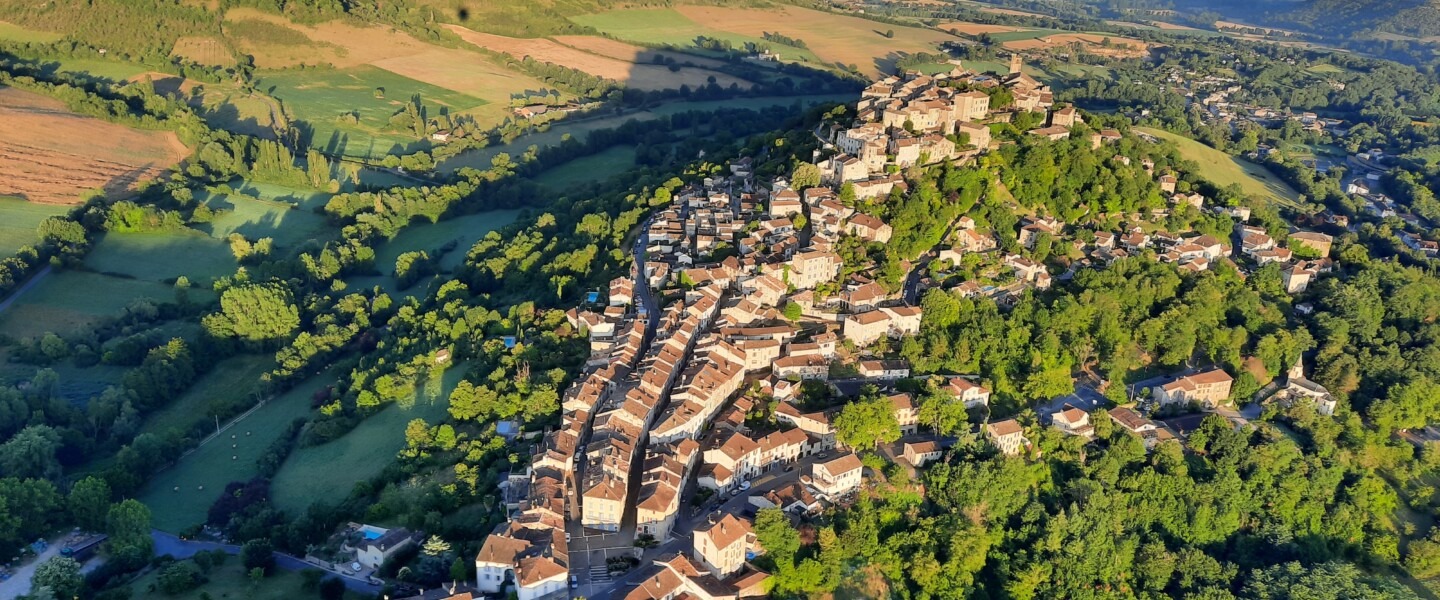 Cordes vue d'en haut