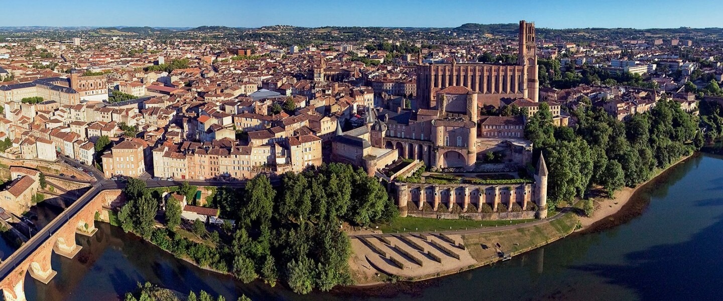 Albi vue d'en haut