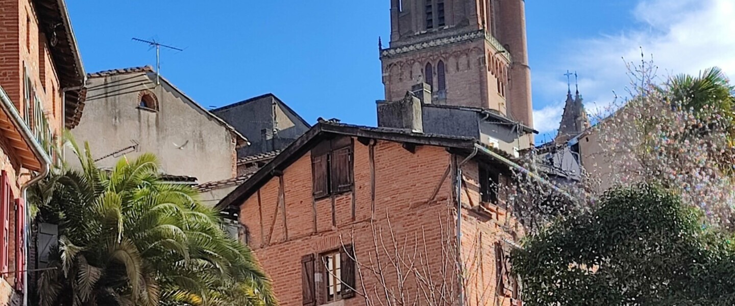 Clocher vu depuis le Castelviel