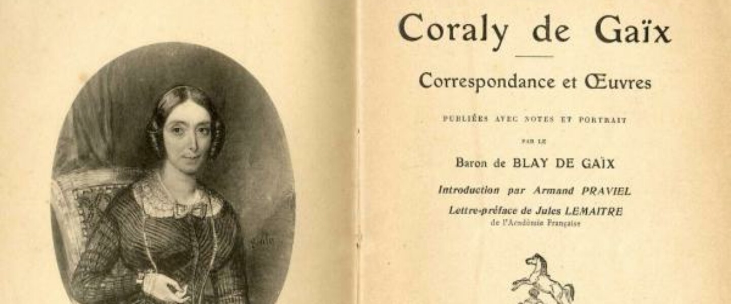 Coraly de Gaïx femme - conférence femmes célèbres Tarn