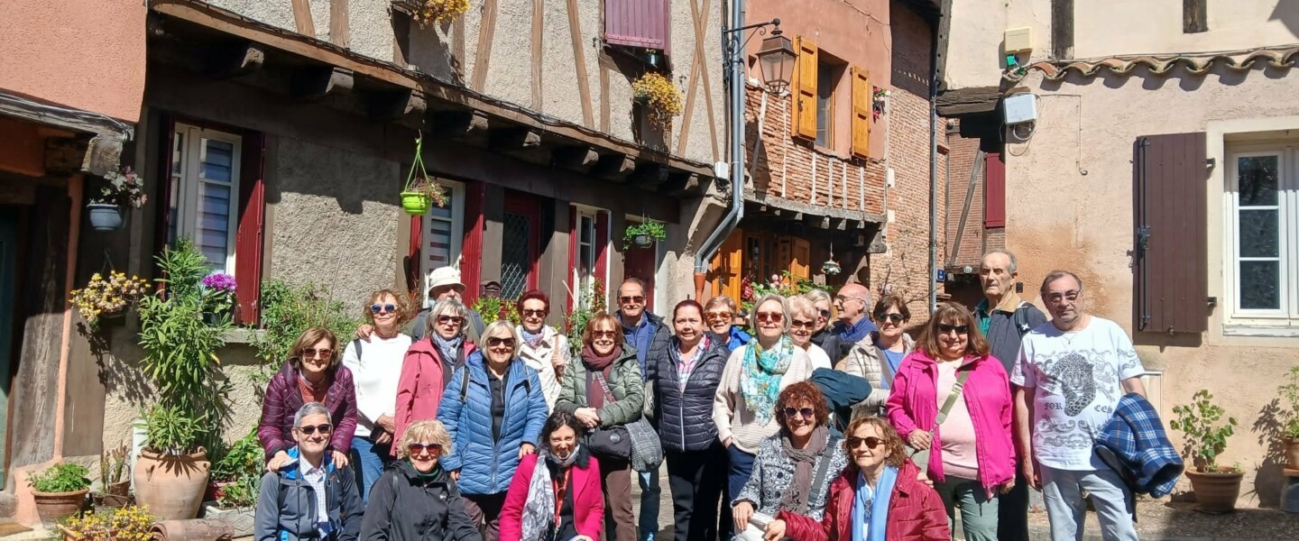 Elvire à Albi avec groupe