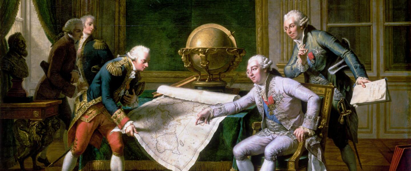 Louis XVI donnant ses instructions à Lapérouse - 29 juin 1785 - Nicolas-André Monsiau, Chateau de Versailles