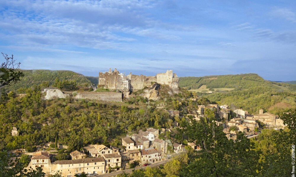 Tarn, Penne, vallée de l'Aveyron, village et château médiéva